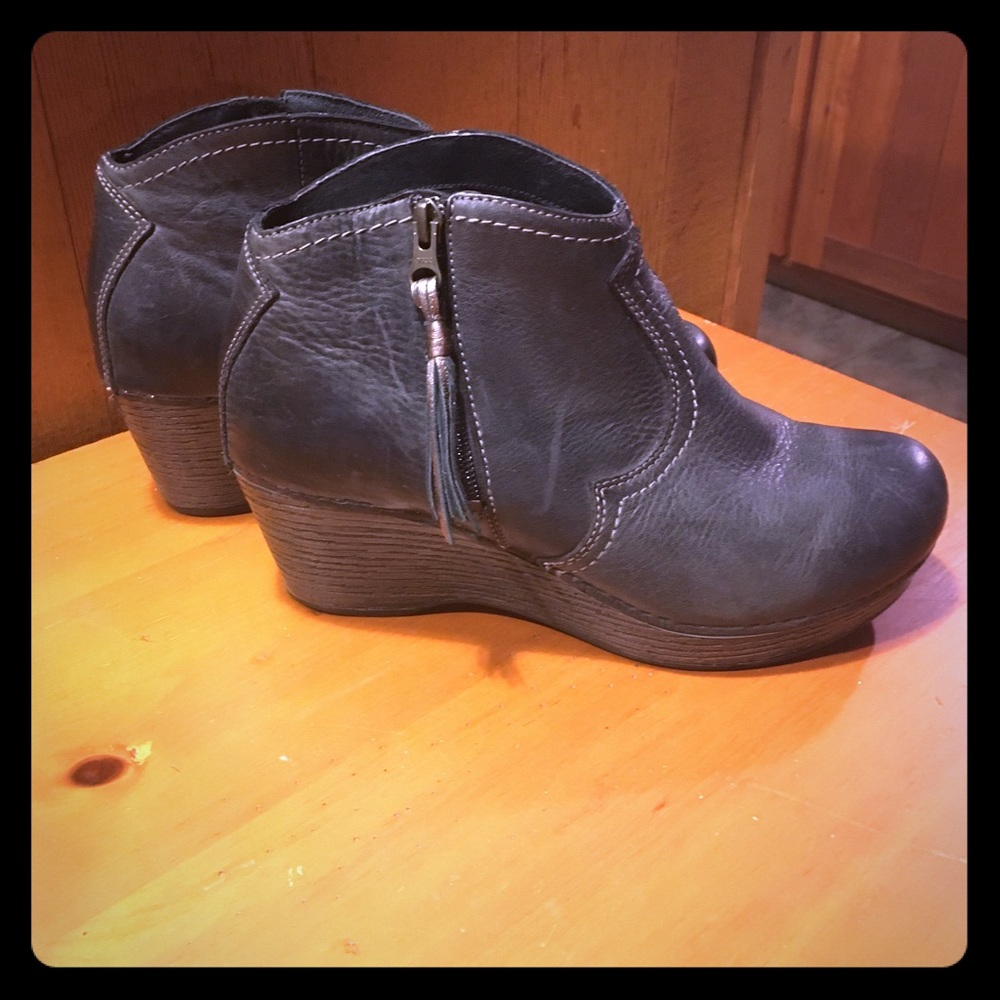 Dansko wedge booties